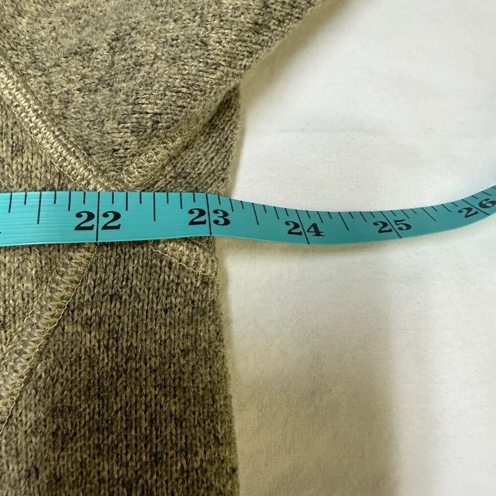 The‎ North Face Men’s Heathered 1/4-Zip Fleece Pullover L Olive EUC